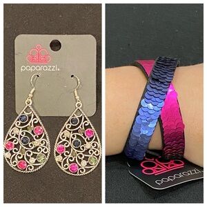 Paparazzi Bracelet and Earring Set
